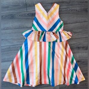 The Middle Daughter Multi-Stripe Sateen Dress